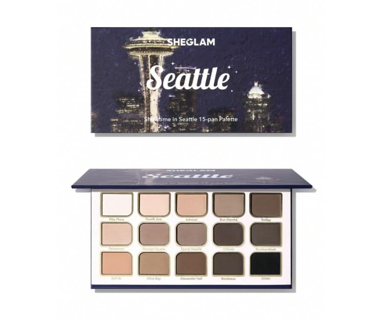 Sheg Lam Seattle, Eyeshadow Palette, 15 Colors, Neutrals
