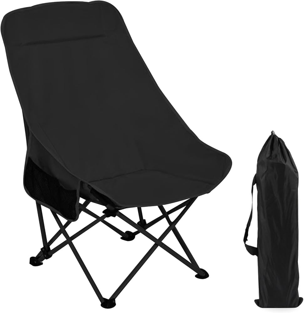 PRO PEACH Foldable Camping Chair Lightweight Portable Outdoor Folding Chair for Beach, Garden, Fishing, Picnic – Compact & Durable Camp Chair, Supports