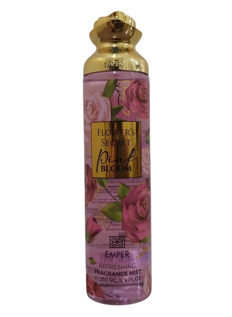 Flower's Secret Pink Bloom Refreshing Fragrance Mist For Women - 250 ML