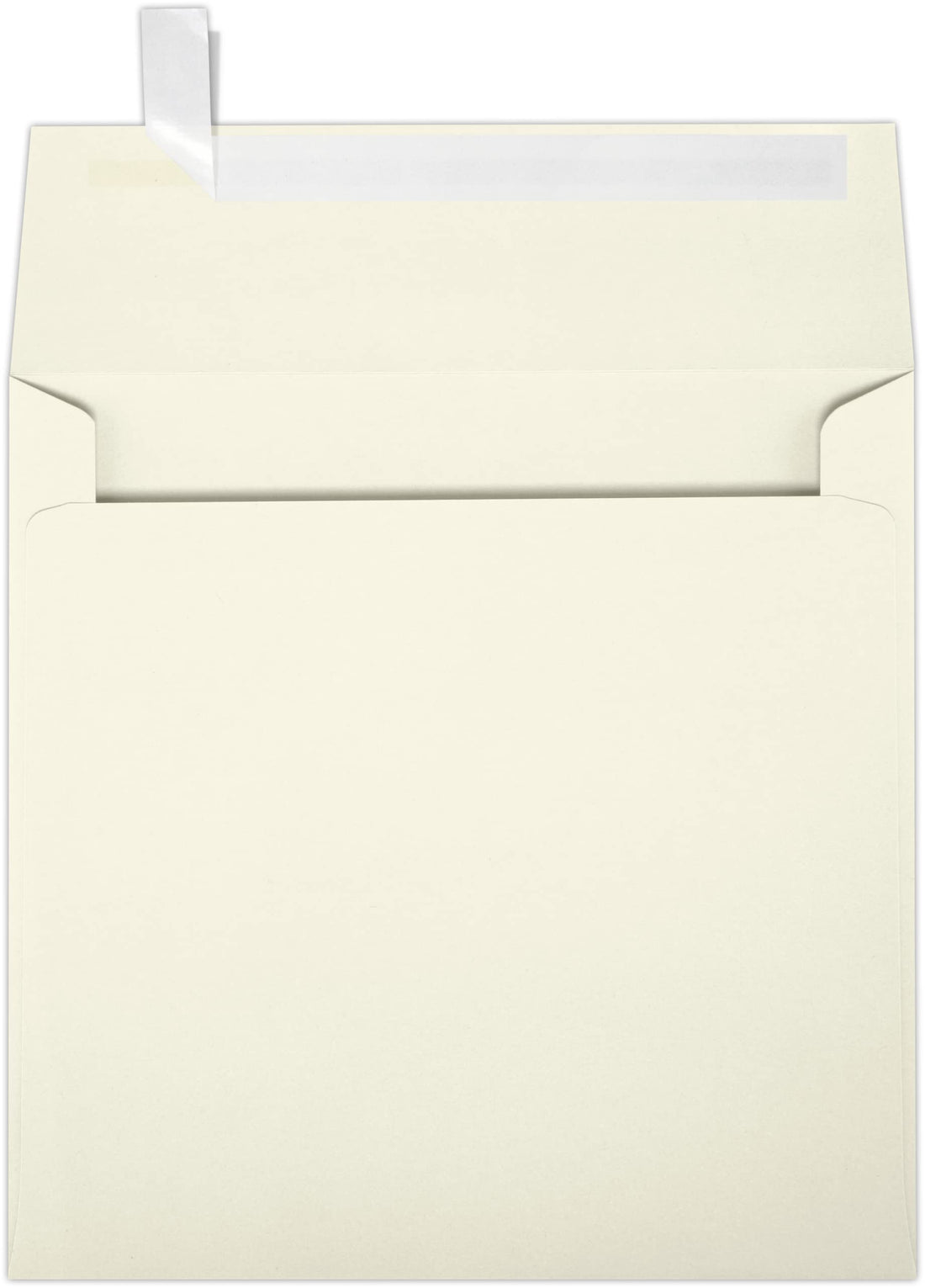 LUX Paper Square Invitation Envelopes for 5 1/4 x 5 1/4 Cards in Natural - 100% Recycled, Printable Envelopes for Invitations, with Peel & Press Seal, 50 Pack, Envelope Size 5 1/2 x 5 1/2 (Natural)