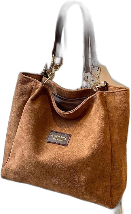 Linda Bag Luxury Soft Suede Material Practical and Stylish Design That Fits All Occasions Beige