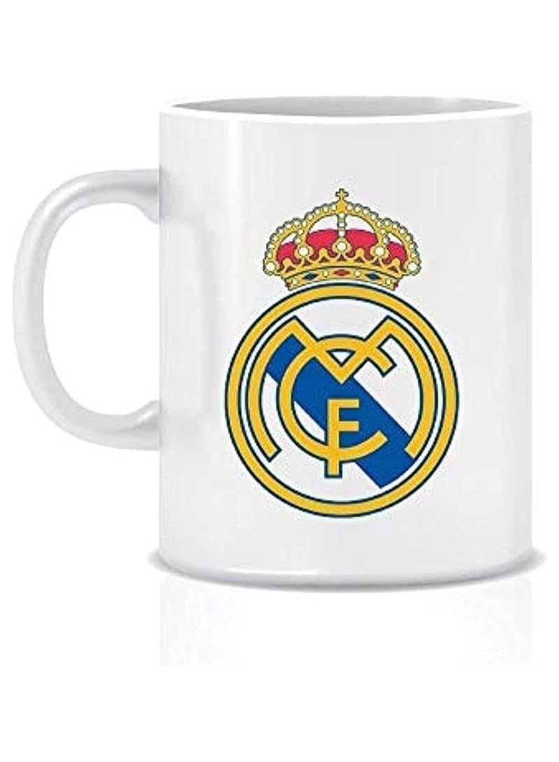 Ceramic mug with the logo of Real Madrid Club for Real Madrid fans