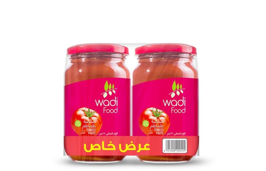 Wadi Food Tomato Paste 2-Pieces Set 360 g