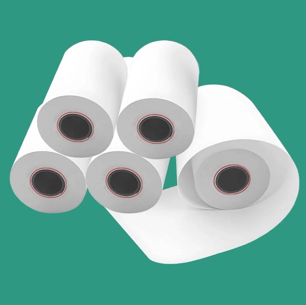 5.8cm Thermal Printing Paper for Instant & Visa Multi-Use Machine High Quality Thermal Printer Paper (Thermal Printing Roll) THERMAL PAPER (10, 18m)