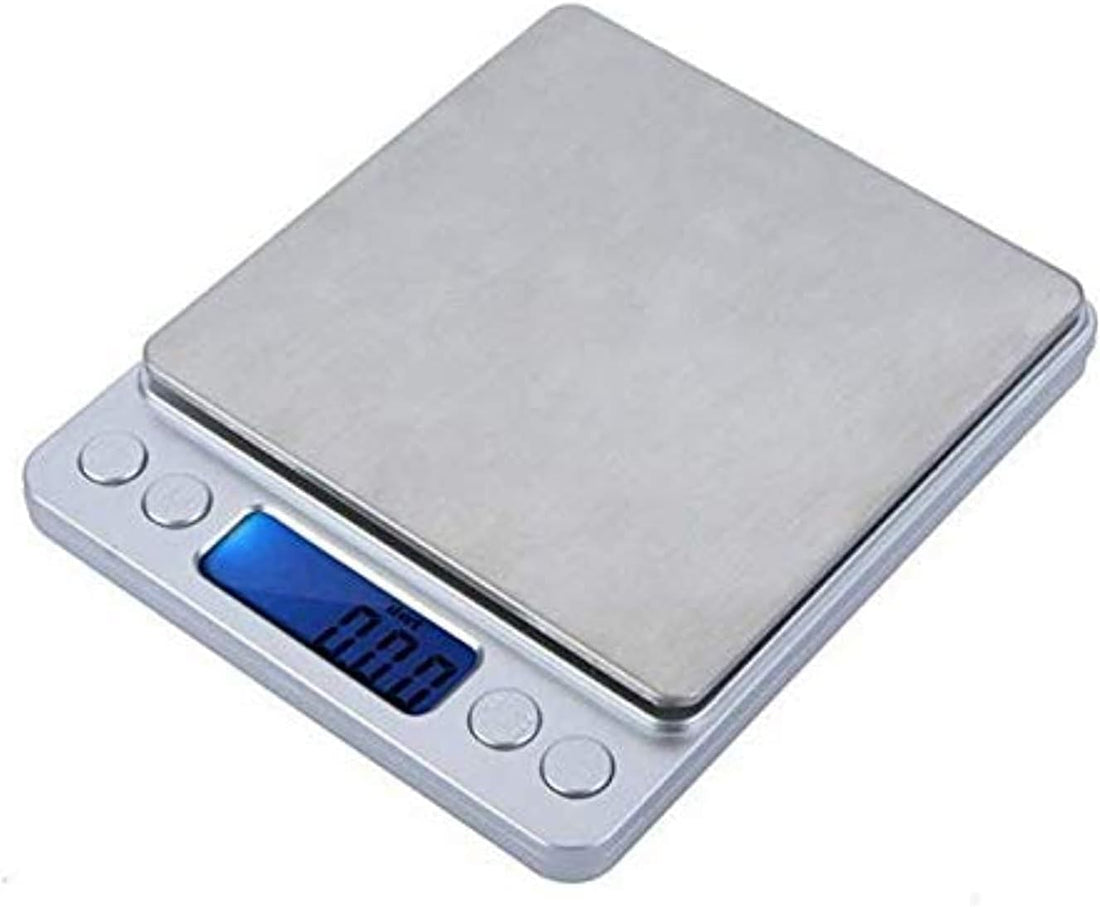Digital Kitchen Scale with Blue Light Display - LCD Display High Accuracy - With this Pocket Scale, you can weigh a maximum capacity of 500g and 0.01g accuracy to ensure accurate and accurate weighing