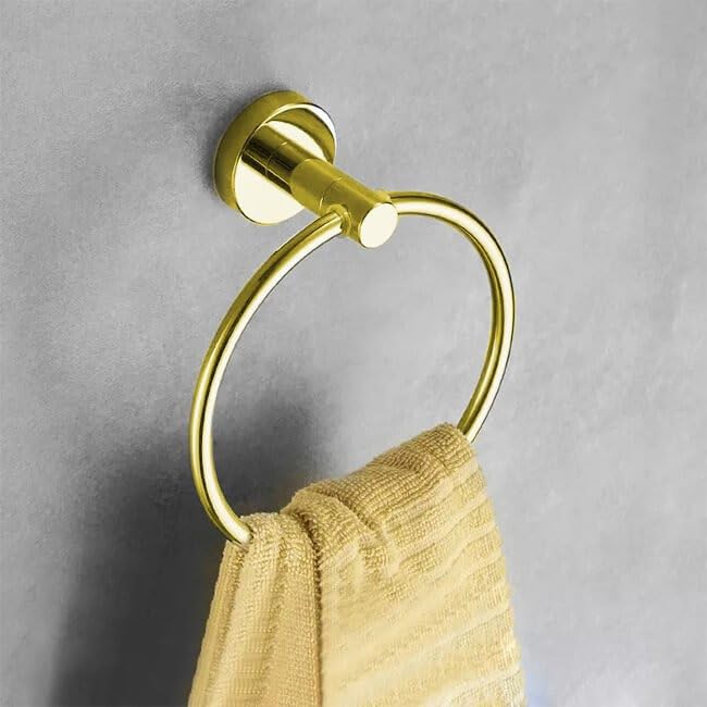 Stainless Steel Gold Round Towel - Elegance and Luxury Unmatched