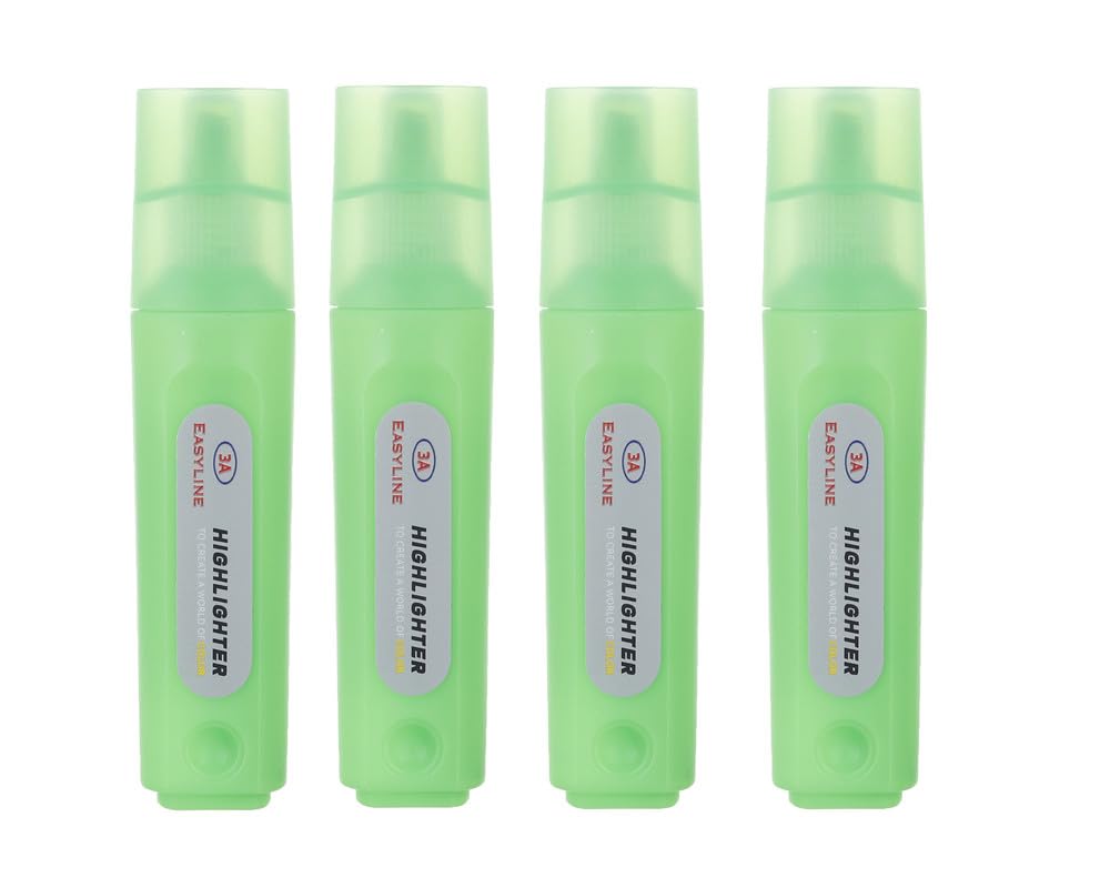 3A 705-2 Highlighter Set Of 4 Pcs. - Green