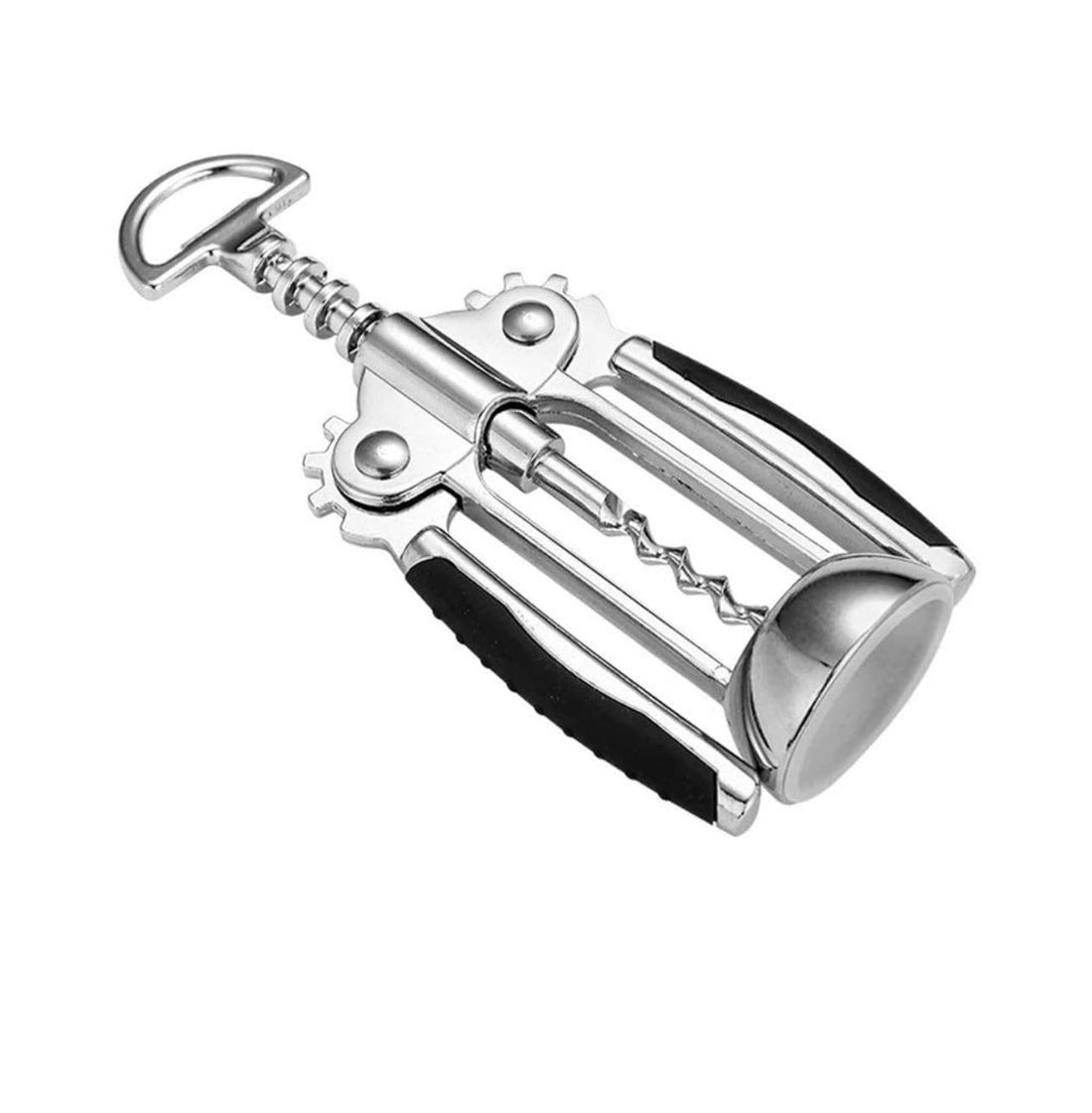 Professional Bottle Opener - Winged Design and Spiral Screw for Easier and Faster Opening, Stainless Steel