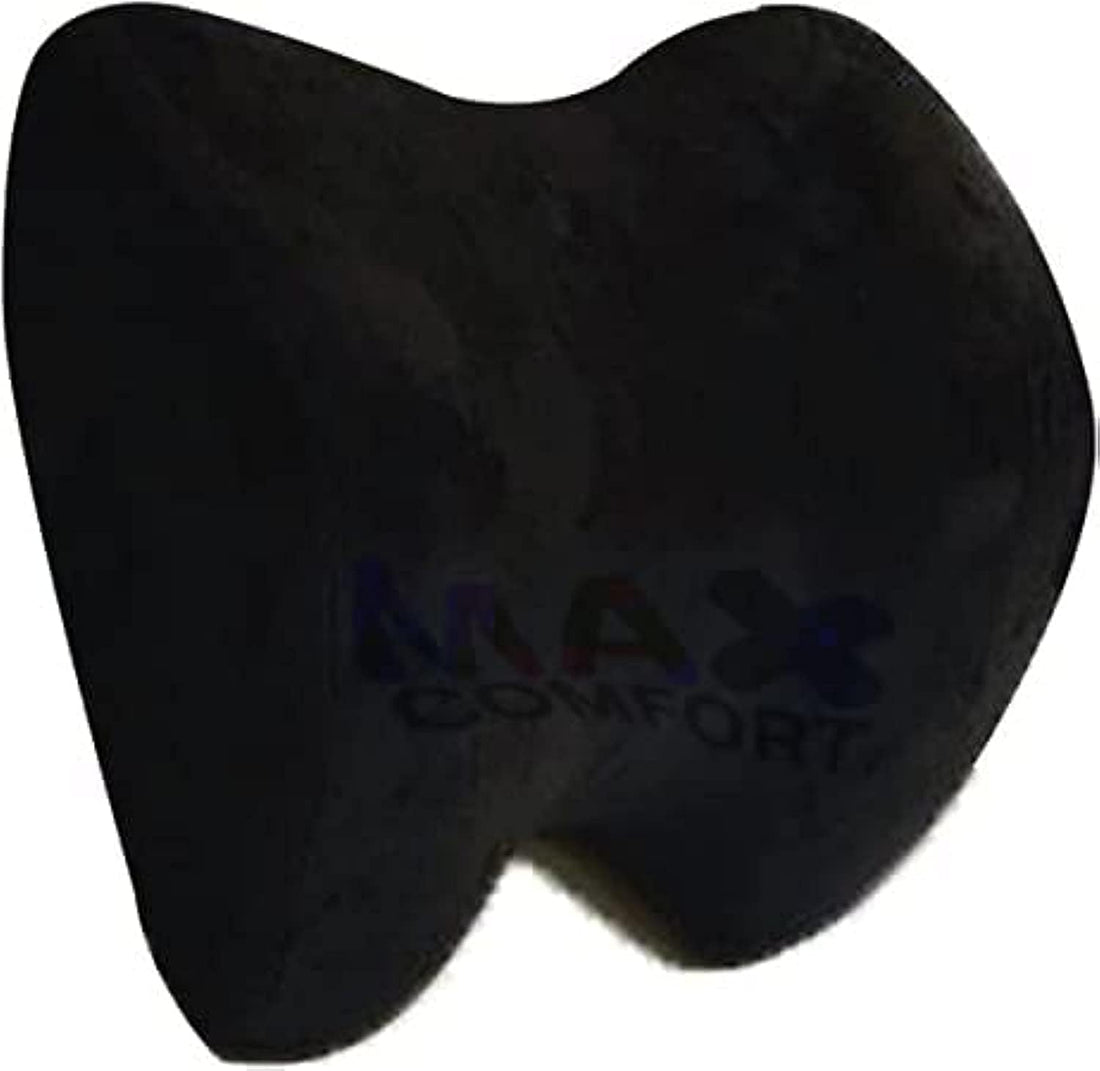 Max Comfort Memory Foam Car Headrest Comfortable Neck Soft Touch Black