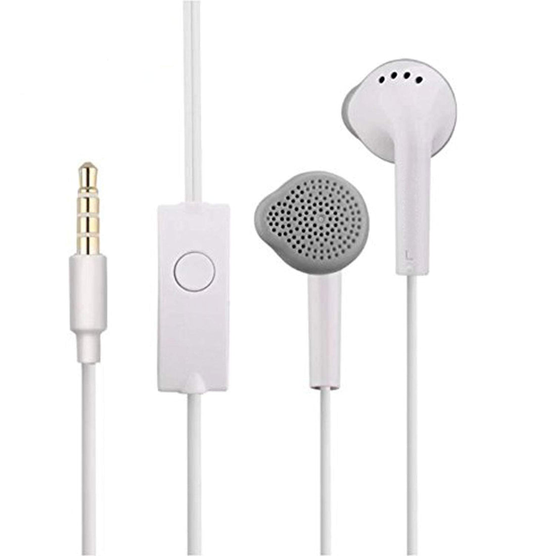 Earphones for Samsung Galaxy M31 / M 31 Earphones Original Like Wired in-Ear Headphones Stereo Deep Bass Head Hands-free Headset Earbud with Built in-line Mic, 3.5mm Jack (YS11, White)