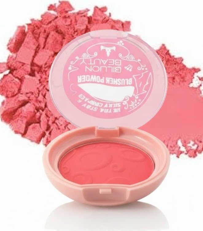Matte Face Blush Palette Matte Shimmer Long Lasting Lightweight Portable Foundation Contour Highlight Pressed Powder Makeup Palette for Women Girls-10G (N1)