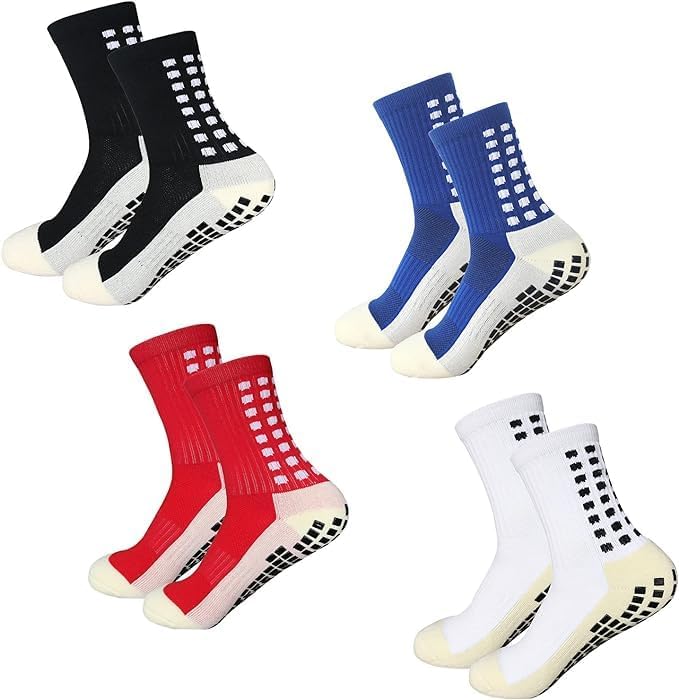 1 Pair Football Socks Anti-Slip Sports Basketball Volleyball Socks (Multicolor)