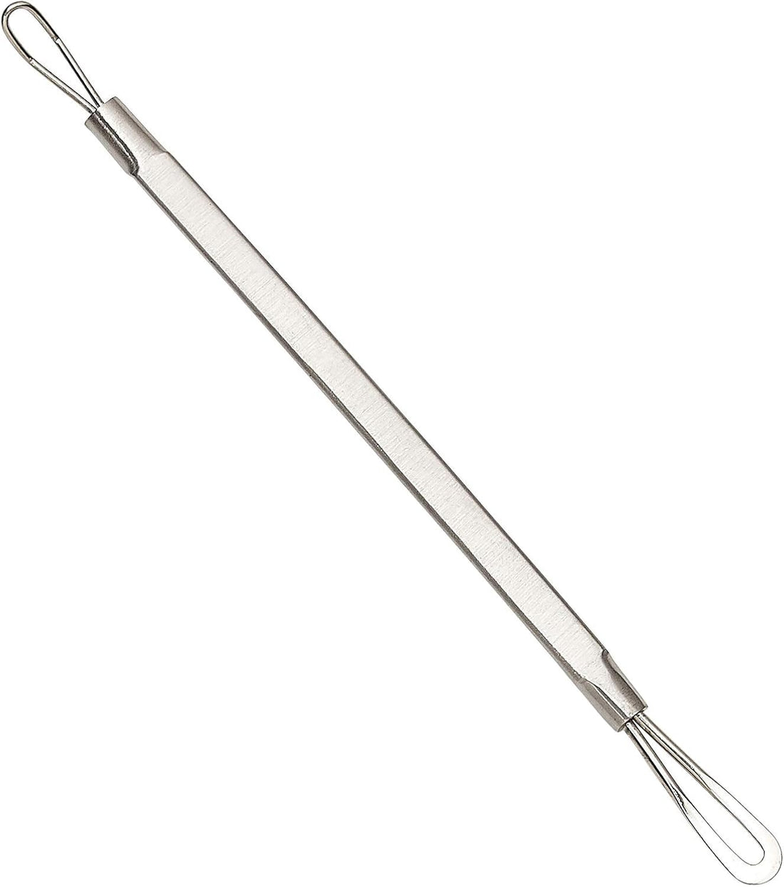 Stainless Steel Pimple Remover Blackhead Blemish Comedone Acne Extractor Tool Popper Spot Komedon Double Side Soft Touch and No-Slip Skincare Removal-1PCS