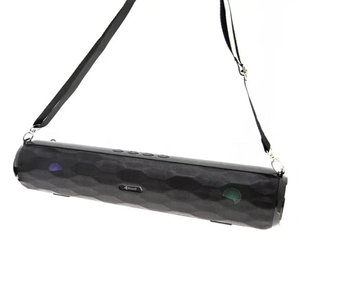 Kisonli LED-908, bluetooth,RGB,stereo, sound systems, speaker with microphone, computer System Soundbar - Black