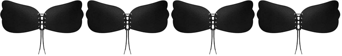 Women Self Adhesive Strapless Bandage Blackless Solid Bra Stick Gel Silicone Push Up women's underwear Invisible Bra