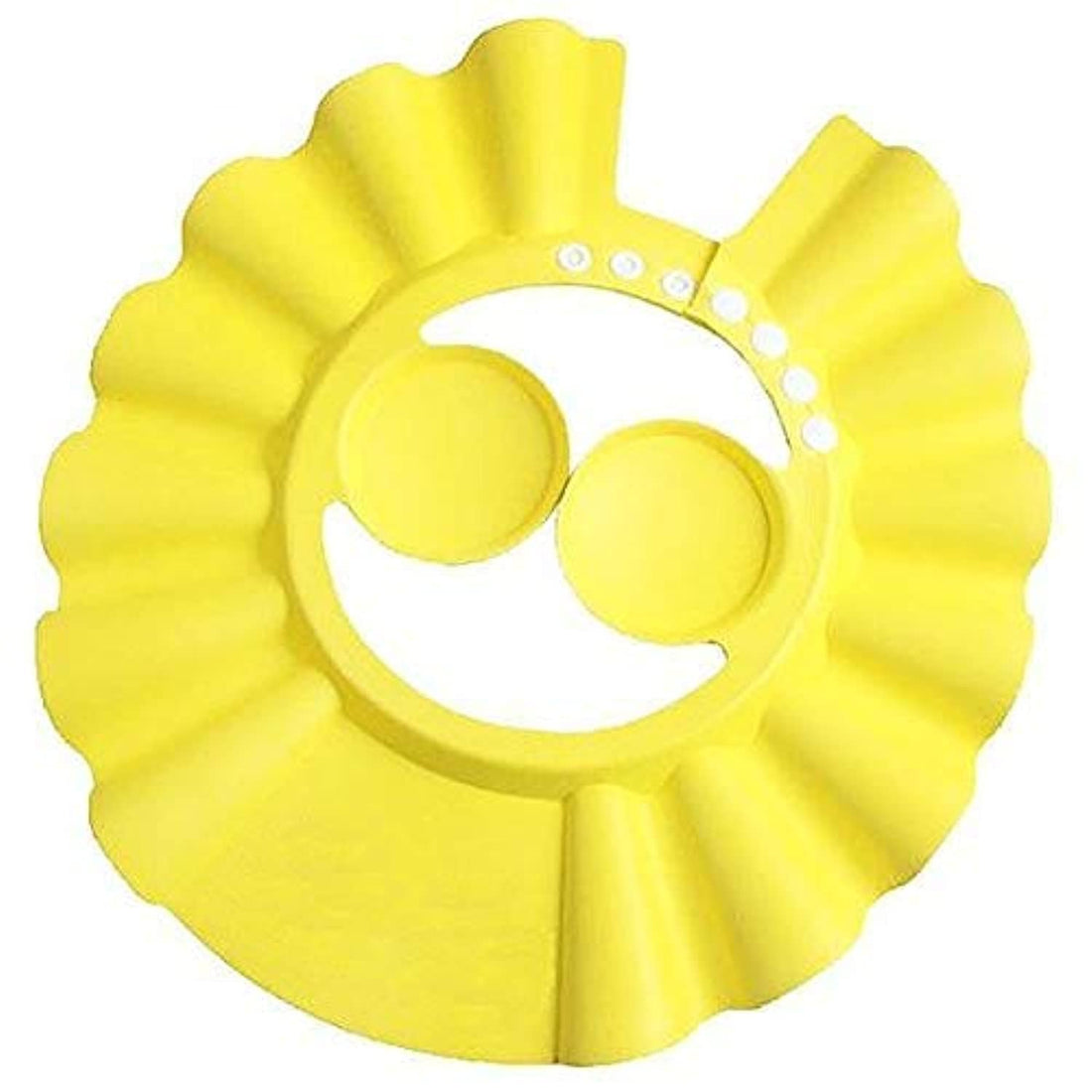 Baby shampoo cap ear protector and waterproof shower cap adjustable shampoo cap baby shower hat lovely baby sunshade bath cap yellow