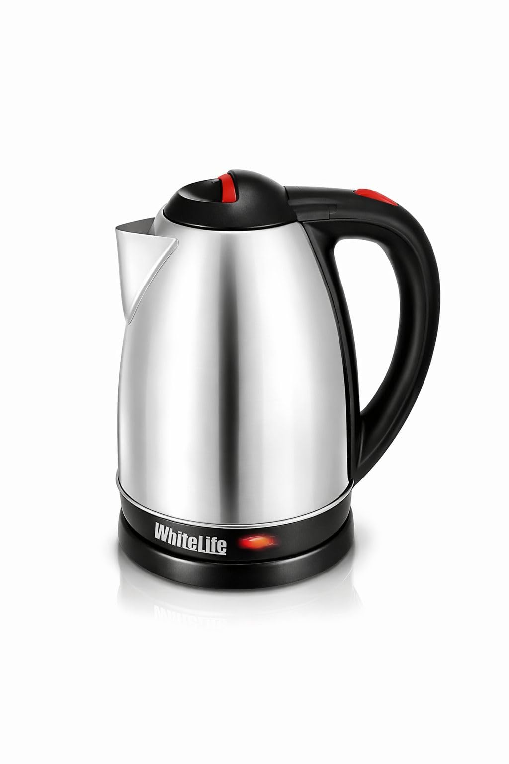 White Life Stainless Steel Electric Kettle 1.5 Liter - Fast Kettle 1500 Watt - Auto Disconnect - Suitable for Modern Kitchen - 1 Year Warranty