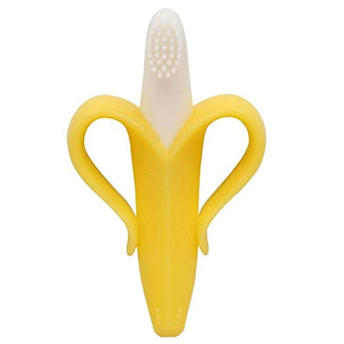 Banana Shape Soft Medical Silicone Toothbrush For Babies Oral Care