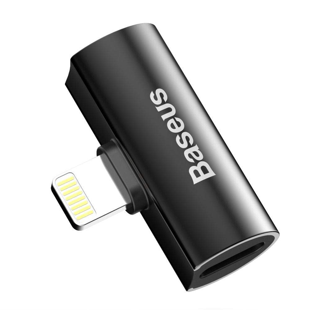 Baseus Audio Aux Adapter For iPhone XS Max Xr X 8 7 Plus Earphone Headphone Connector OTG Cable For Lightning Splitter Converter