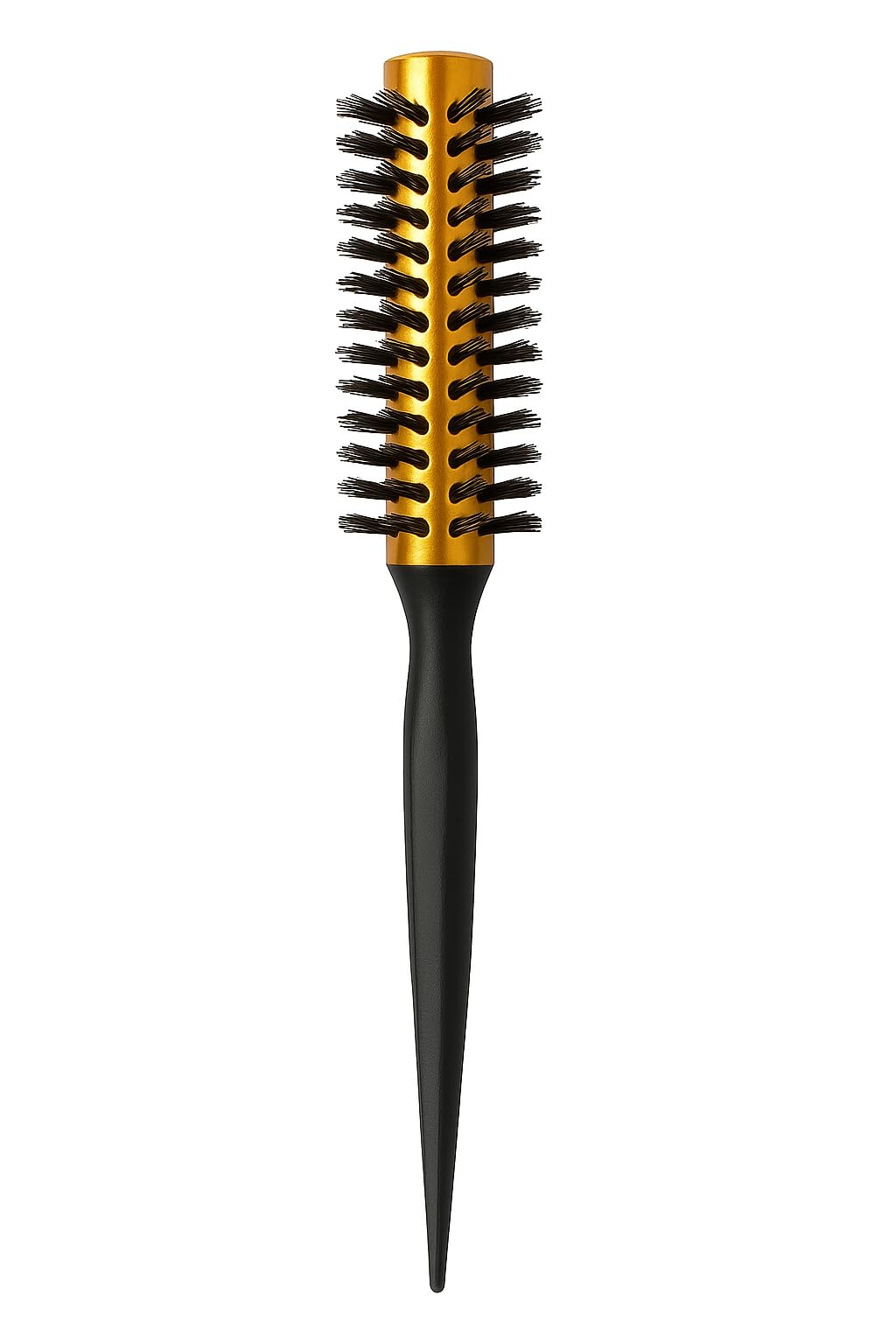 Mini Round Hair Brush 15mm for Precision Styling – Small Thermal Barrel – Soft Nylon Bristles – Lightweight Wooden Handle – Anti-Static Design – Perfect for Bangs, Edges, Short Hair & Fine Detailing