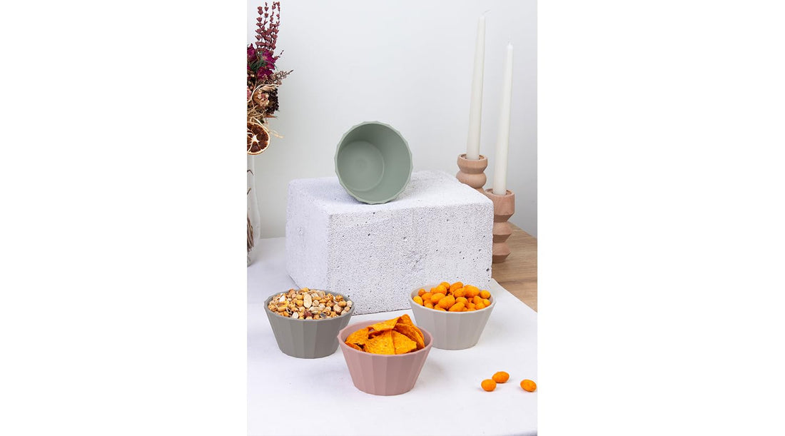Free Cook Round Calcium Bowl – 350 ml, OKY-160-Multicolor