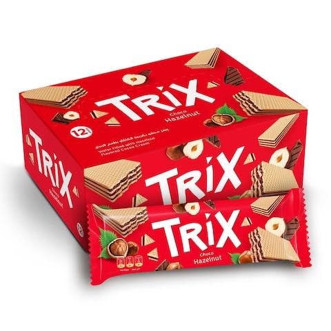 Biscuit- Trex Wafer Stuffed - Cream Cocoa Hazelnut M N - Corrona Pack of 12 Pkt