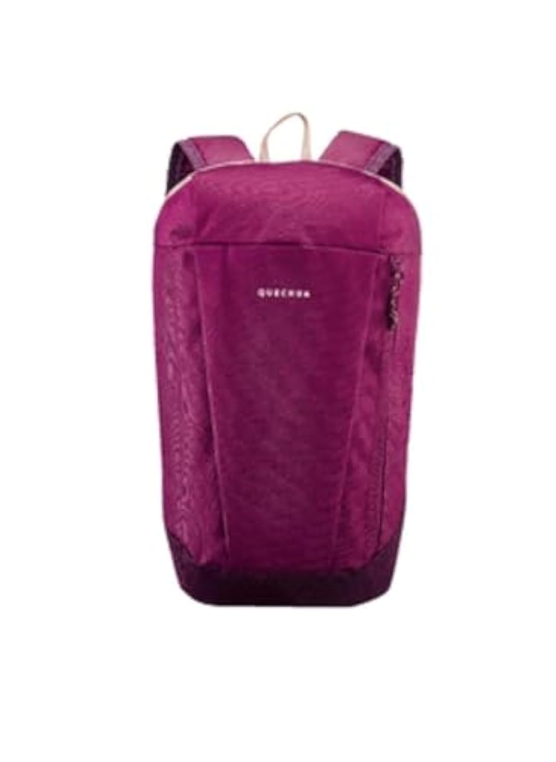 Quechua by Decathlon NH100 Unisex Front-Logo Hiking Backpack (10L, Maroon)