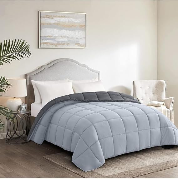 Snooze, Double face winter quilt, 220 * 240 cm, Light Grey*Dark Grey