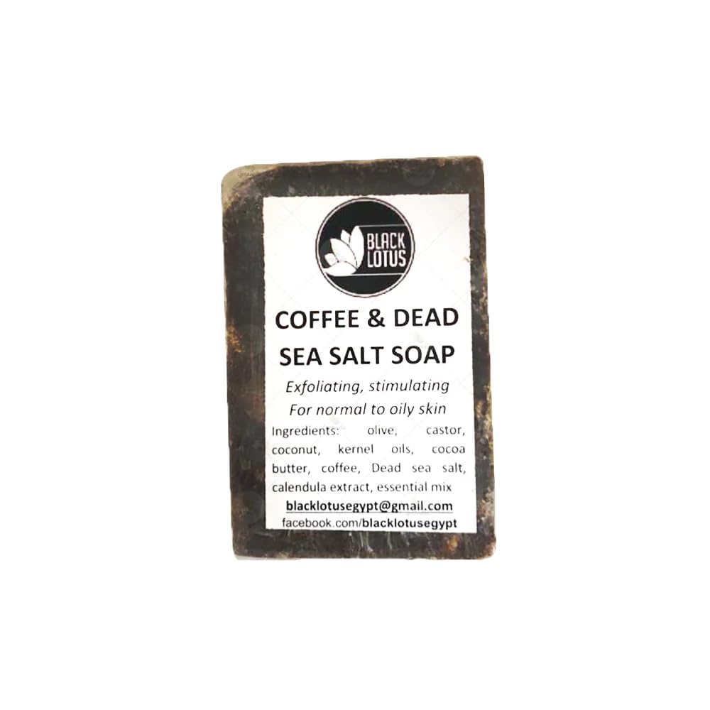 Black Lotus Coffee & Dead Sea Salt Soap - 80 Gm