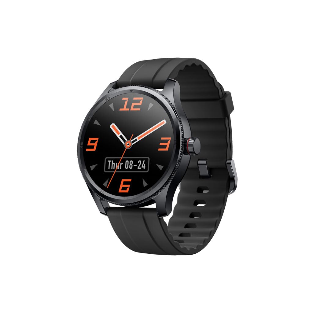 ttec Tempus 35mm TFT Screen Circular Metal Casing Smart Watch, Black