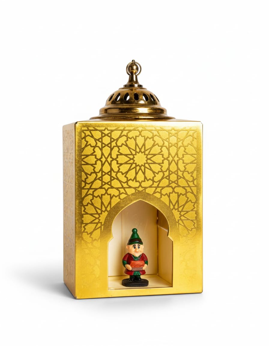 Light Up Incense Burner Wood and Acrylic - Practical Decorative Incense Burner for Aroma Diffusers Small