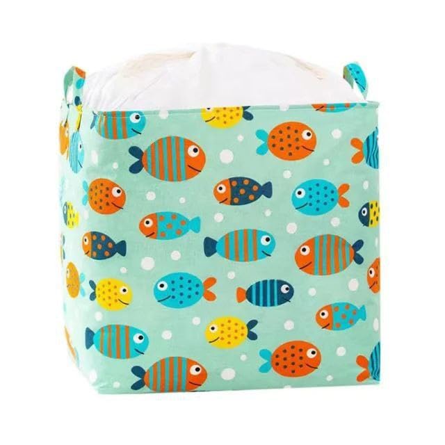 Clothes Hamper with Rope and Metal Ring for Storage of Clothes and Toys, Durable Linen Fabric with Rope Cover Dust Protection, Practical Design for Everyday Home Use – Next Store