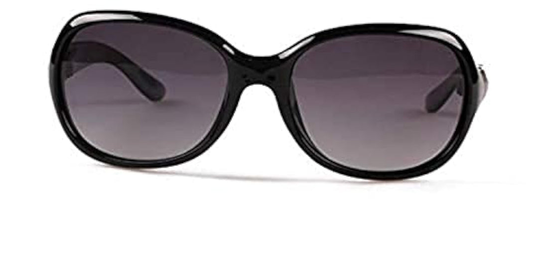 Women's Plastic Frame Sunglasses (Black)