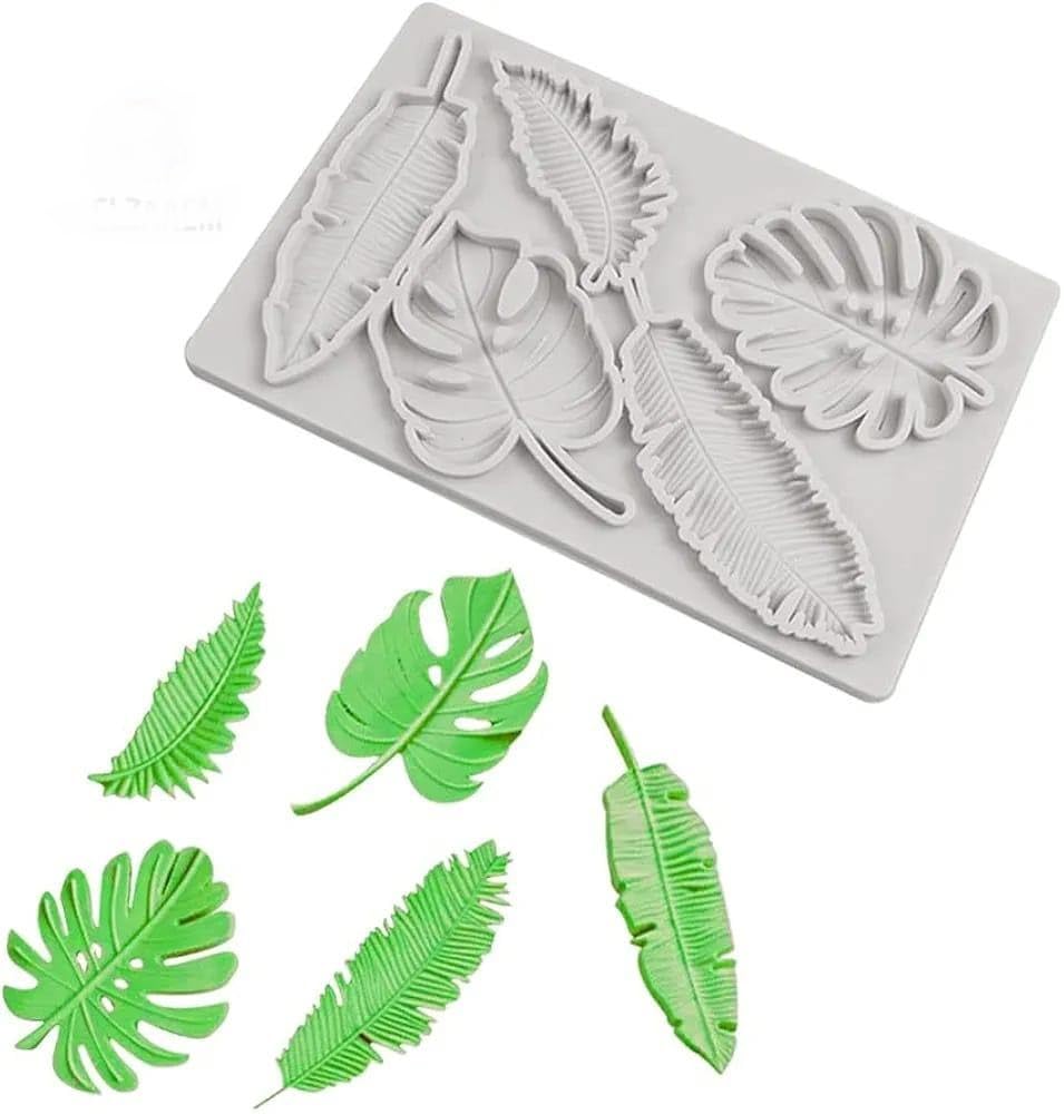 Forest Flamingo Leaves Fondant Cake Fondant Mold