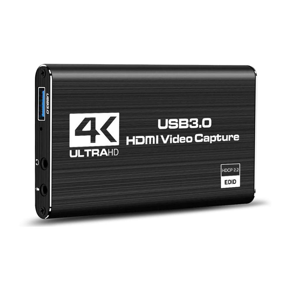 Tobo Video Capture Card HDMI Audio Game Capture Card, USB 3.0 4K Stream and Record in 1080P 60fps Portable Video Converter for Game Streaming Live Broadcasts Video Recording