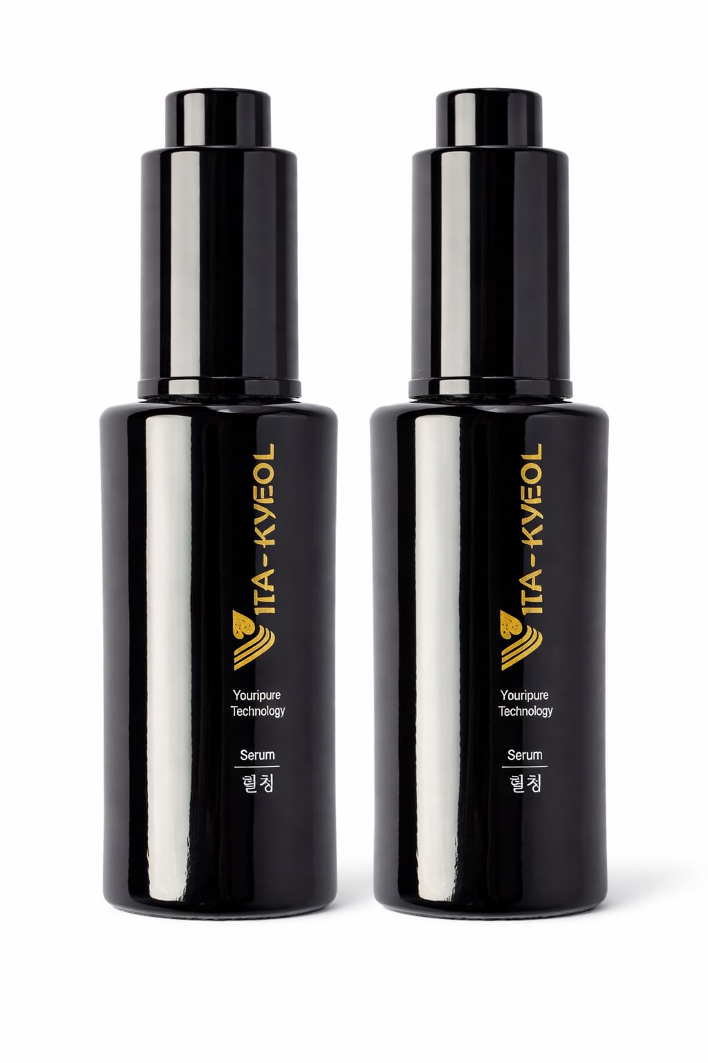 VITA-KYEOL Korean Anti-Aging Face Serum, Hyaluronic Acid, Marine Collagen, White Tea Extract, All Skin Types, Deep Hydration, Anti-Wrinkle, Skin Brightening 1+1