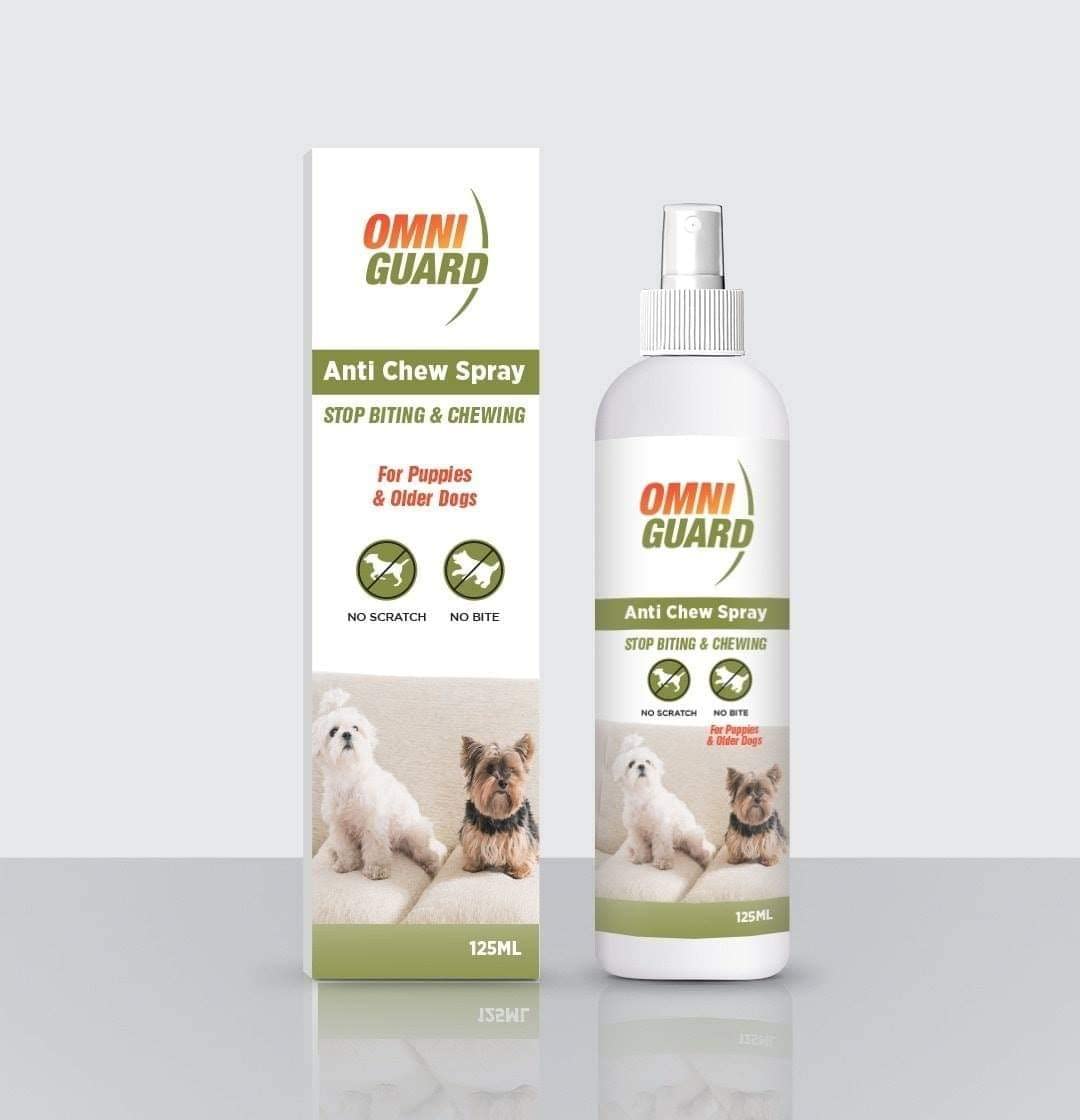 Omni Guard anti Chew Spray For Puppies and Older Dogs 125ml