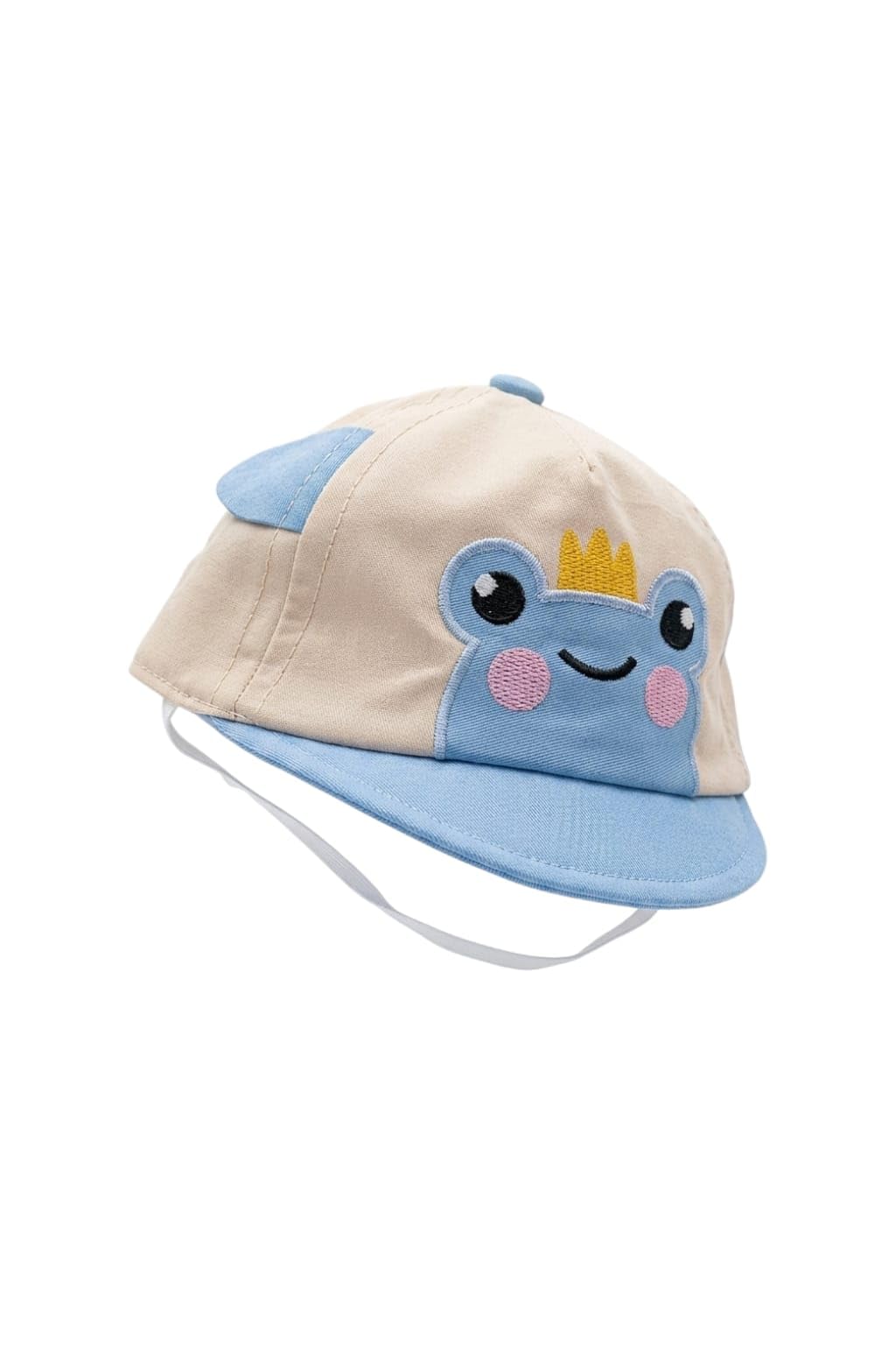 Unisex Summer and Sun Cotton Baby Cap Hat قبعة أطفال قطنية للجنسين مناسبة للصيف والشمس والرحلات مقاس 0-6 شهرأ