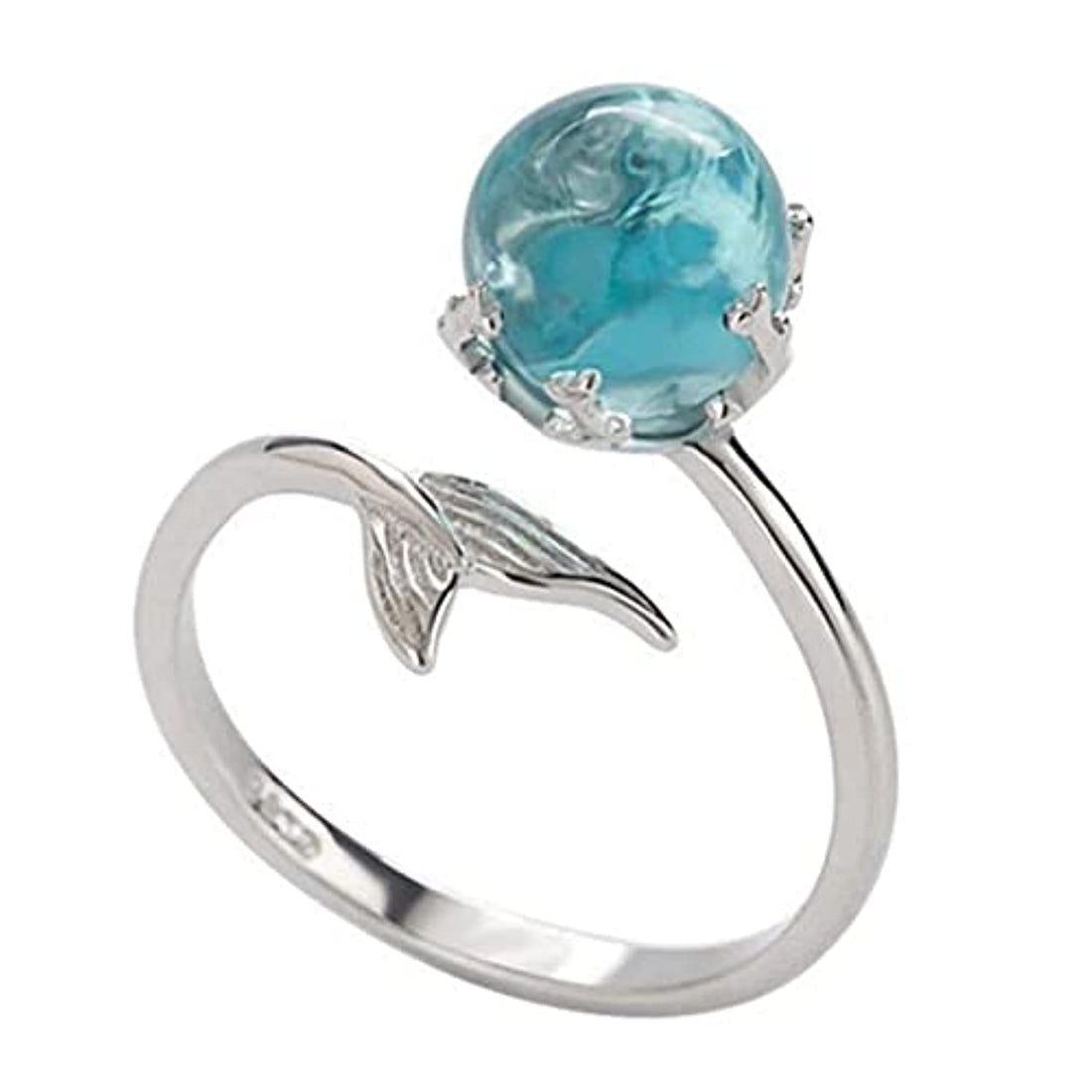 Unisex Dolphin Ring, Silver
