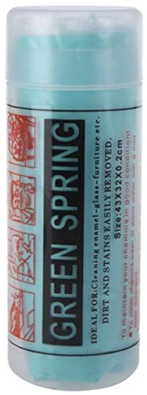 PVA Chamois Car Wash Towel with Tube (Green, K920GR)
