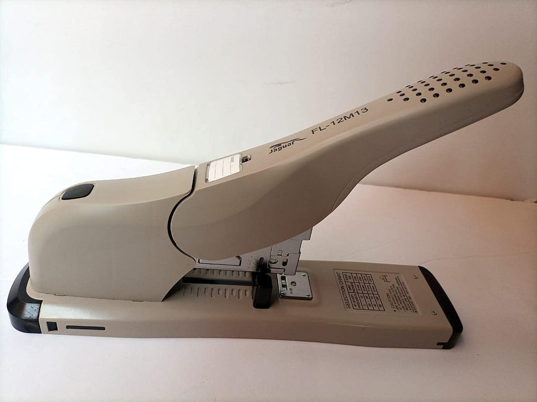 Jaguar FL-12M13 Metal Large Stapler 120 Sheets - Beige