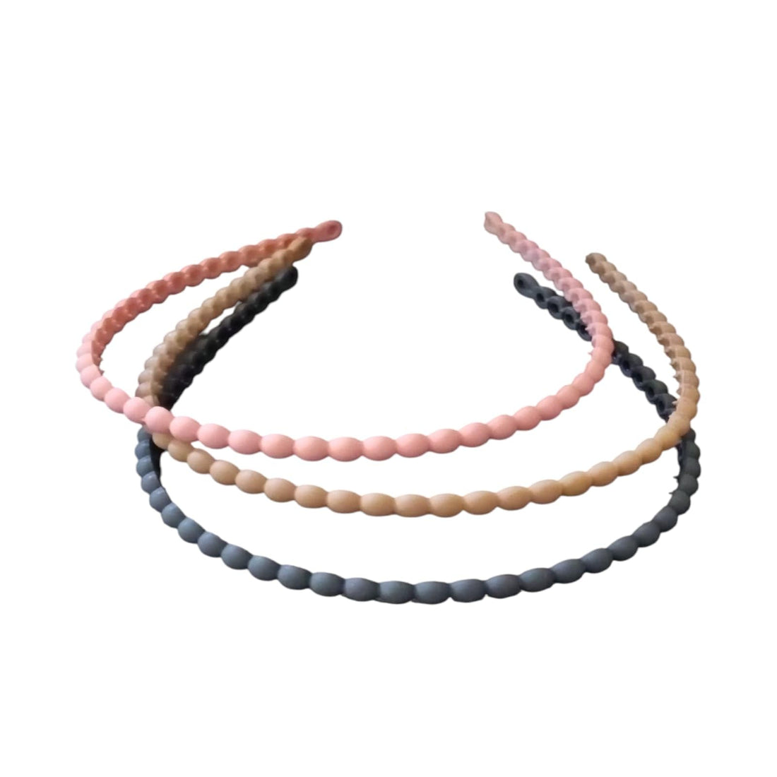 Plastic Herringbone Non Slip Headbands Multicolor 3 Pieces (Multicolor, One Size)