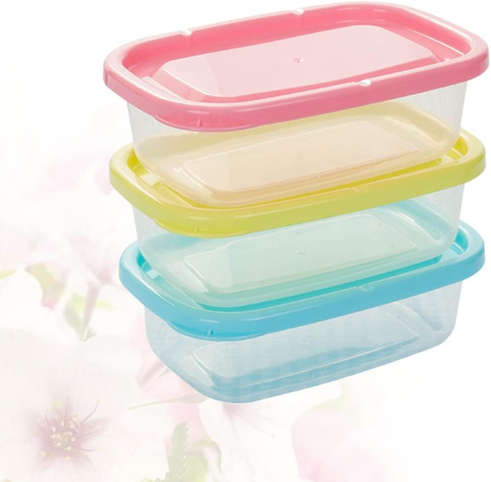3-Piece 1000ml Fridge Storage Containers Set with Airtight Lids for Meal Prep and Food Organization Durable Thermal Lunch Box Solution for Home and Work