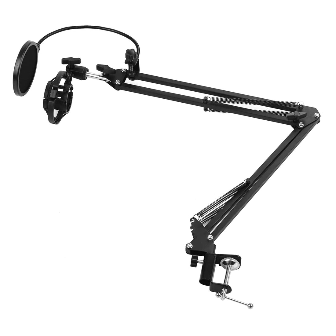 Arabest Microphone Arm Stand, Broadcasting Studio Mic Suspension Scissor Boom with Mic Clip