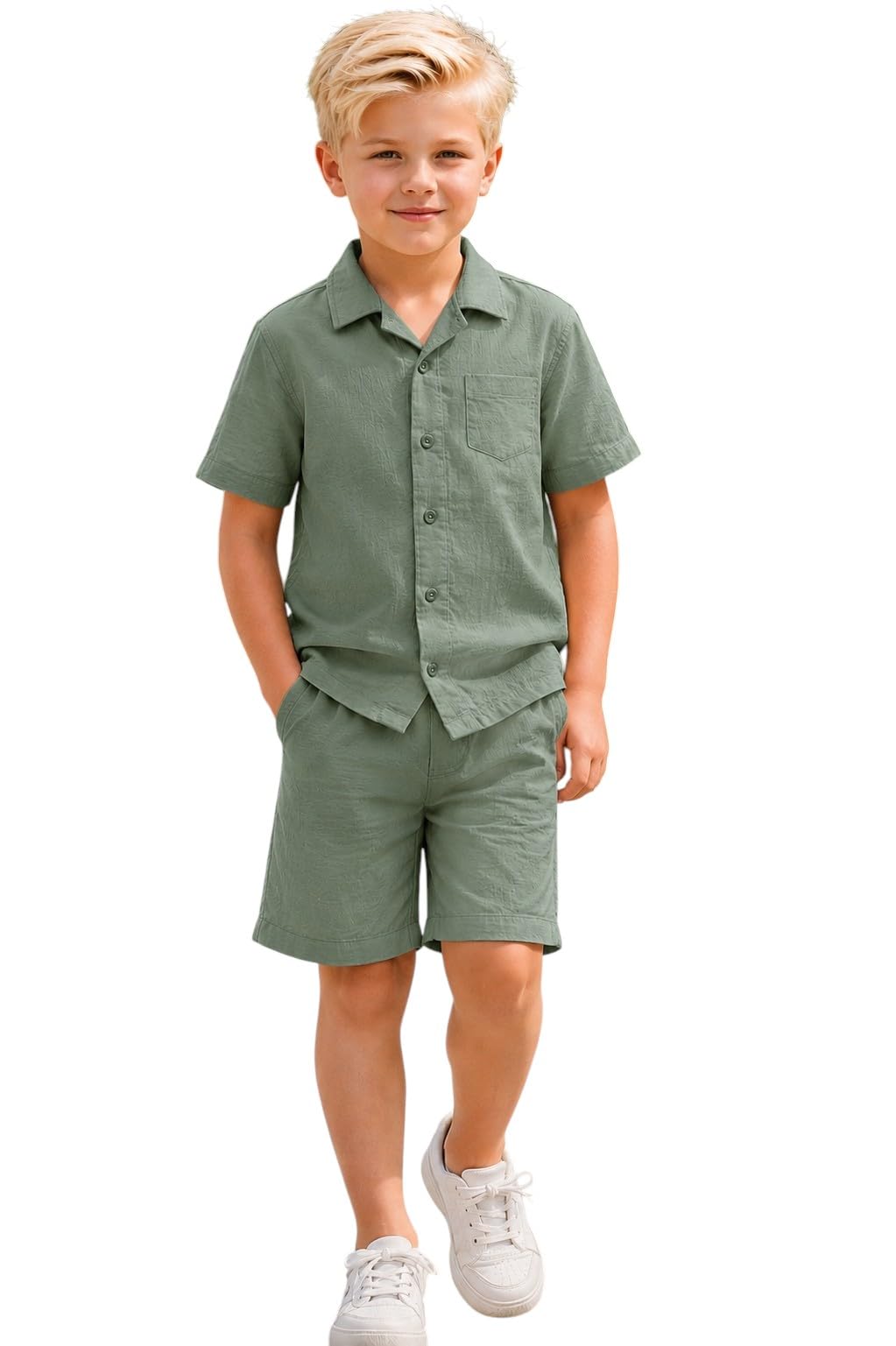 Miza Suit Boys Summer Casual Half Sleeve Shirt and Shorts Imported Comfortable Material