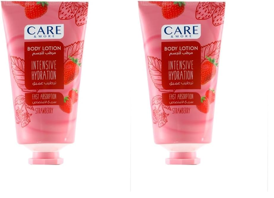 Care&More Strawberry Body Lotion 150 ml (Pack of 2)