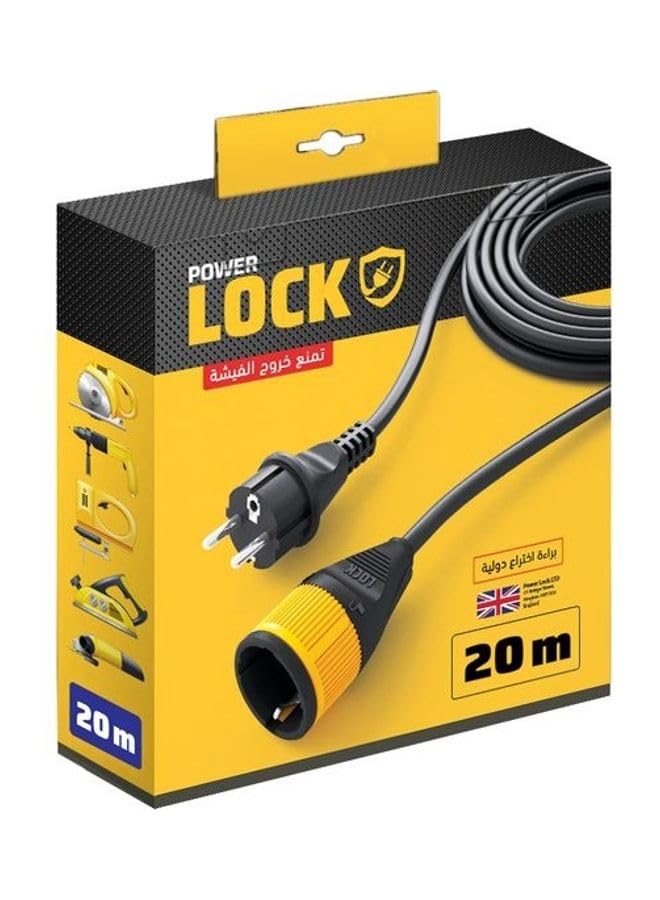 Lock Extension Cord Lock 16 Amp 250V Black 20meter