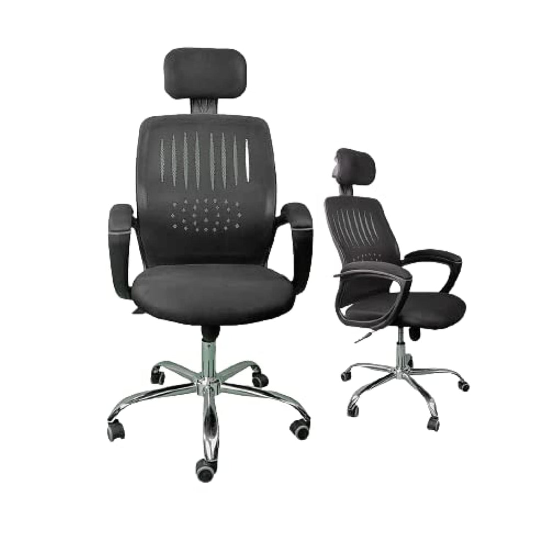 Swivel High Manager Chair with Adjustable Headrest with Mesh Back - Dream Desk