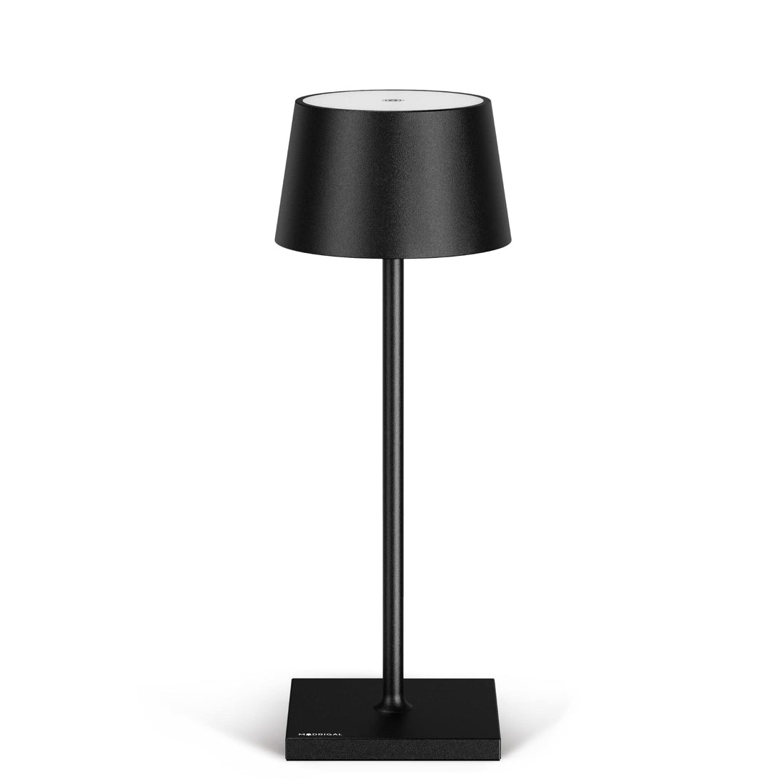 Madrigal Stilosa Wireless Table Lamp - LED Table Lamp - Black Aluminum - Touch Control - Modern Style - 20 LED Bulbs - 3.5W - 220 Lumens - Cordless - Indoor/Outdoor - 30cm H x 30cm D
