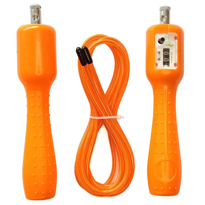 High Quality Vacuum Jump Rope With Digital Counter - Orange